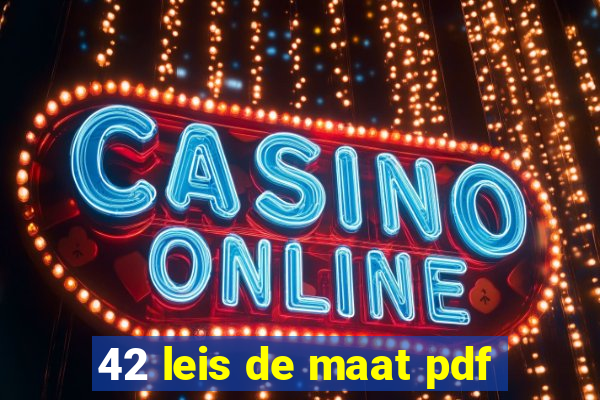 42 leis de maat pdf