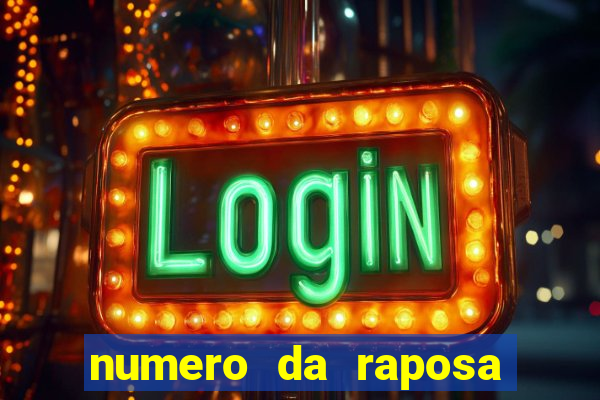 numero da raposa jogo do bicho