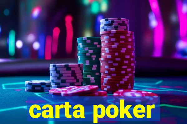 carta poker