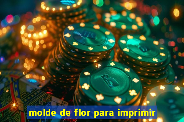 molde de flor para imprimir