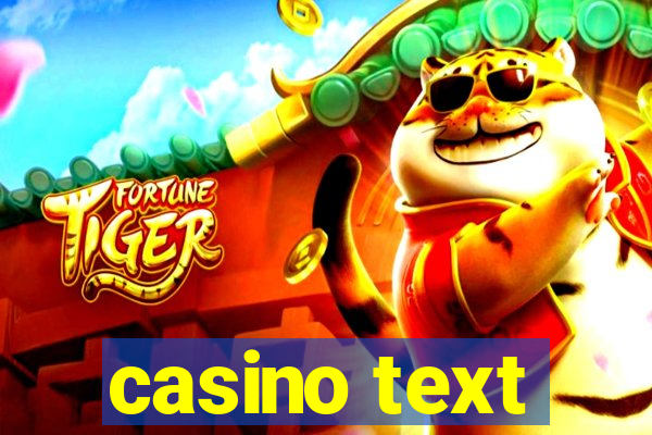 casino text