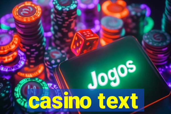 casino text