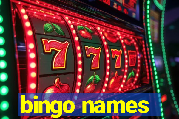 bingo names