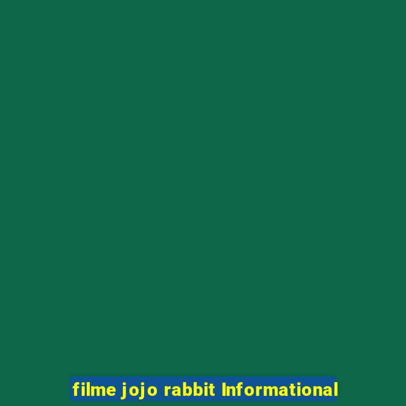 filme jojo rabbit Informational