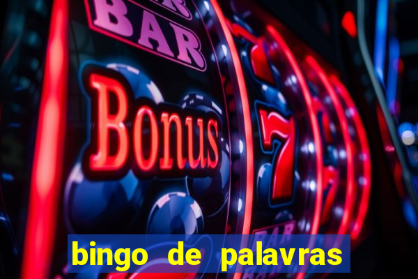 bingo de palavras de natal