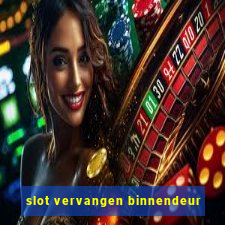 slot vervangen binnendeur