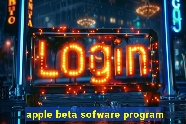 apple beta sofware program