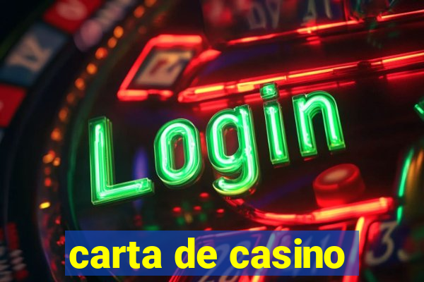 carta de casino