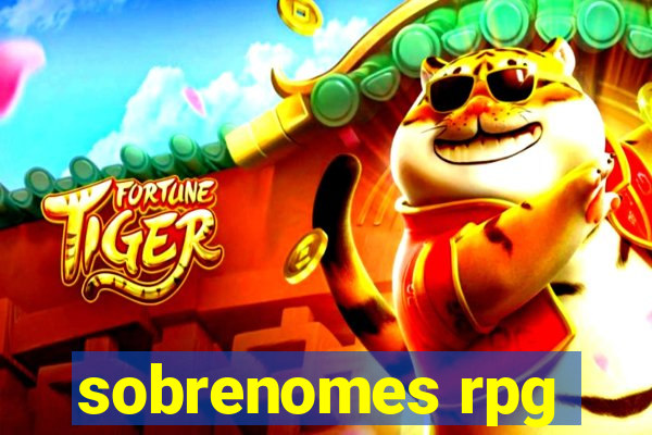 sobrenomes rpg