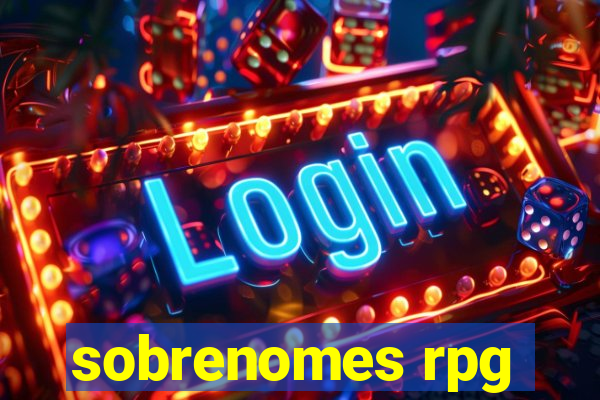 sobrenomes rpg