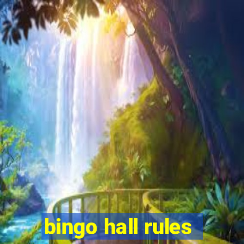 bingo hall rules