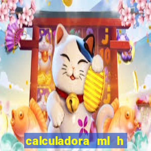 calculadora ml h para mcg kg min