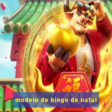 modelo de bingo de natal